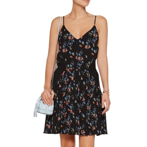 Rebecca Minkoff Floral Print Pleated Dress - Picture 12 of 13